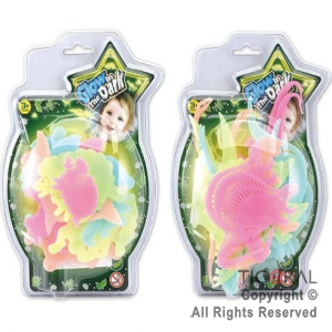 ANIMALES GLOW IN THE DARK FLUORESCENTES COLORES SURTIDOS (BLISTER X 17 UNID)